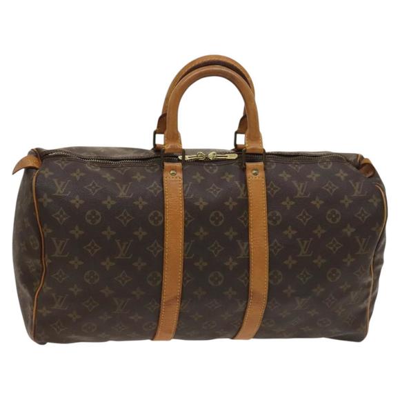 LOUIS VUITTON Monogram Keepall 45 Boston Bag M41428 LV Auth 129483 - Picture 1 of 16